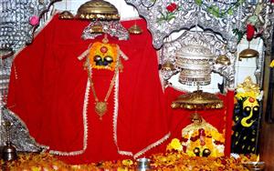 Idol of Maa Shri Naina Devi Ji at Bilaspur, Himachal Pradesh